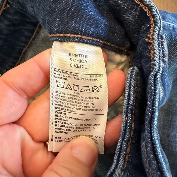 Old Navy Women's O.G. Straight Jeans Size 4 Petite NWOT High Rise Ankle - Picture 5 of 5